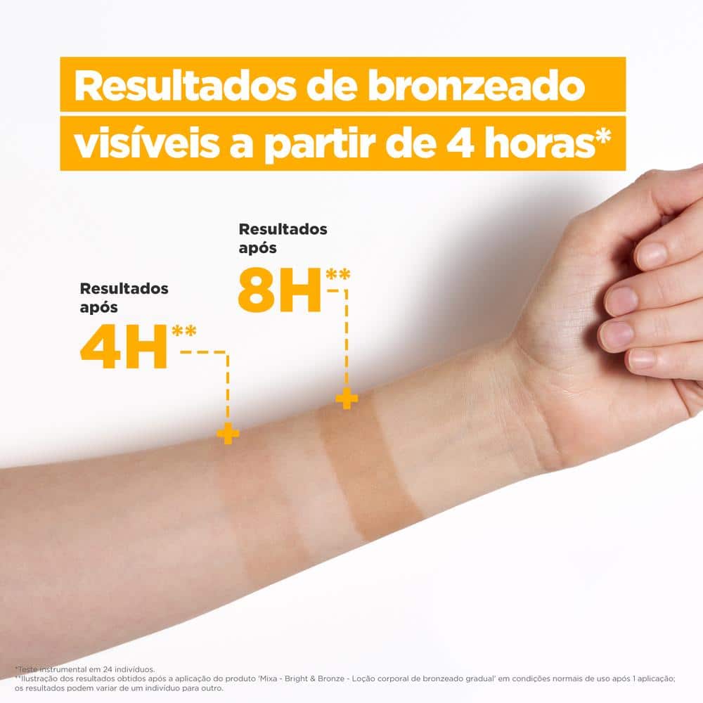 Loção hidratante iluminadora bronzeado gradual